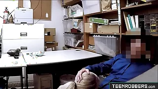 Petite Teen Lier Lexi Lore Get Banged in a Officer's Desk - Teenrobbers.com